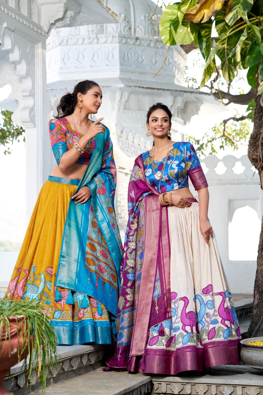 Presenting a perfectly blendedTussar silk lehenga for festive season to charm your look!β¨ - Navratri And other Festival